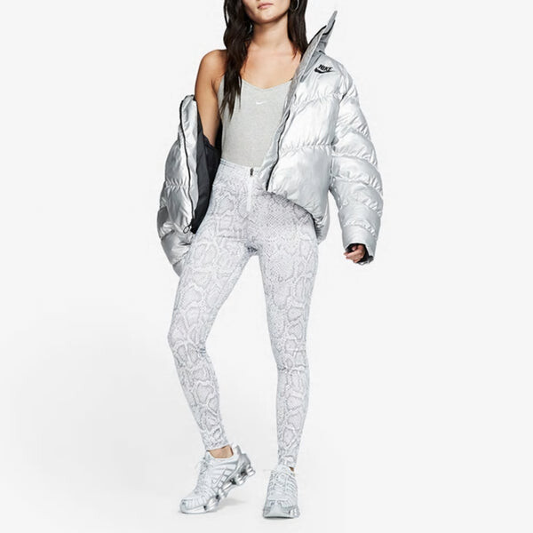 Куртка as w sportswear syn fill jacket stm shne Nike, серебряный — фото 4
