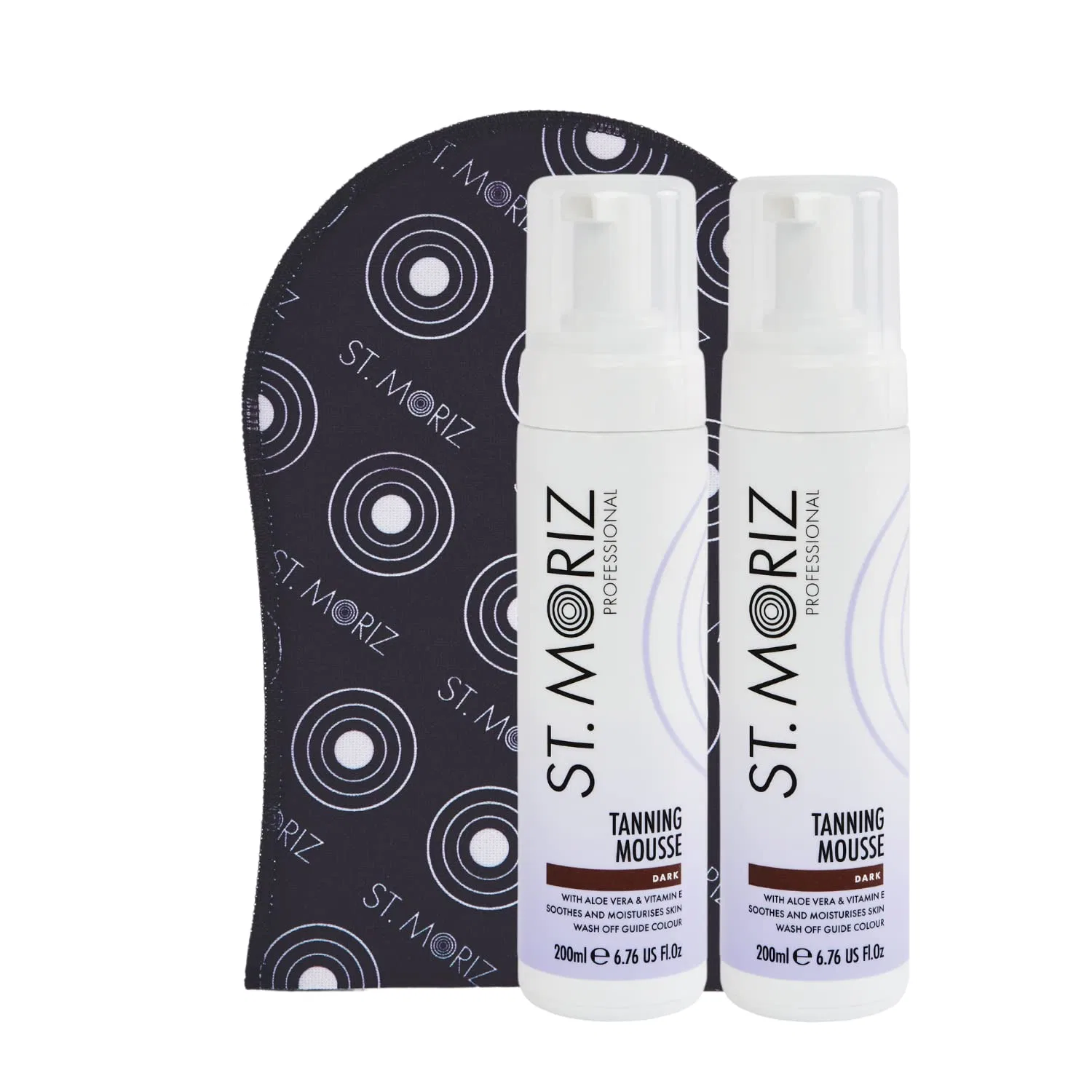 Мусс-автозагар St. Moriz Self-Tanning Mousse Dark, 2 x 200 мл с аппликатором St. Moriz