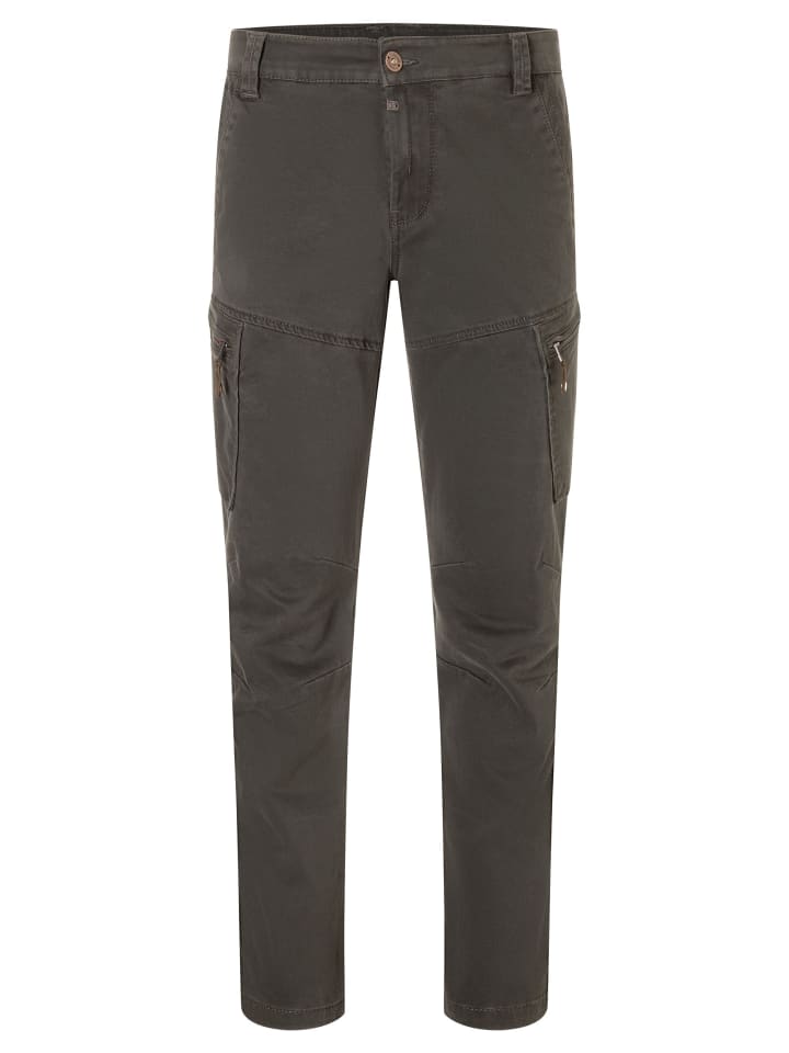 

Брюки карго с боковыми карманами и застежкой на пуговицы серого цвета Timezone