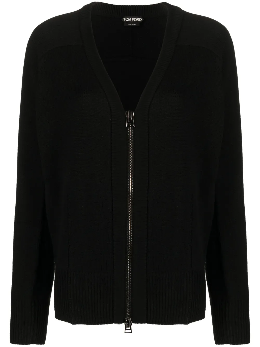 

Кардиган из вирджинской шерсти на молнии TOM FORD, черный