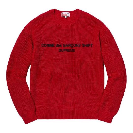 

Свитер Supreme FW18 xCOMME des GARCONS Shirt Sweater Red SUP-FW18-405, красный