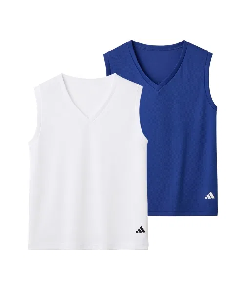 Детский топ adidas BOY'S V-образный без рукавов, 2 шт.