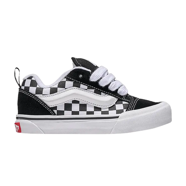 

Кроссовки Vans Knu-Skool Kids Checkerboard - Black White, черный