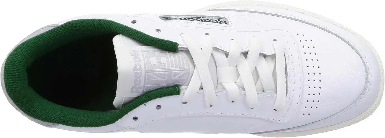 Кроссовки Reebok Club C 85 унисекс, Ftwr White Chalk Dark Green — фото 3