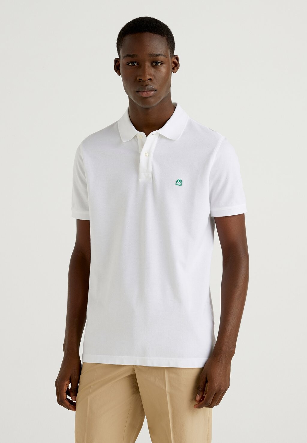 

Рубашка-поло SHORT SLEEVE United Colors of Benetton, цвет white