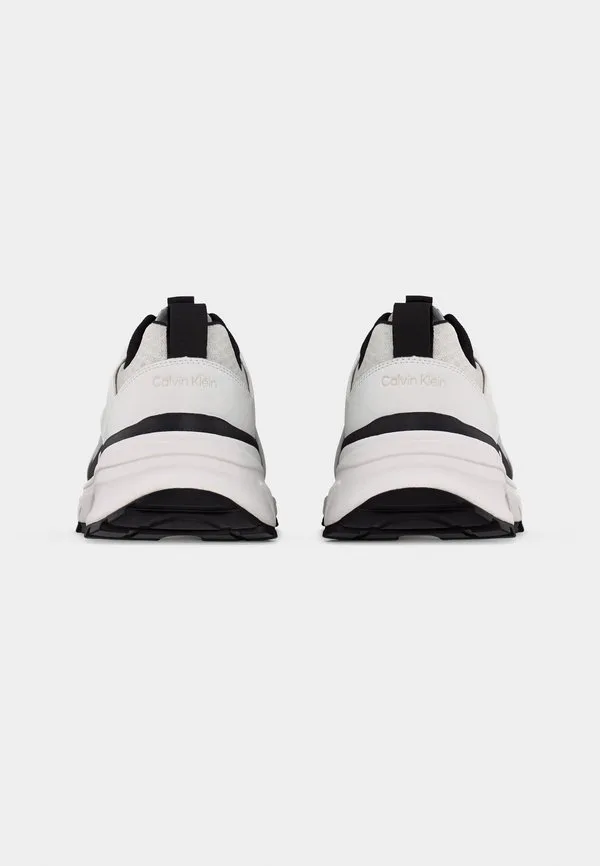 Кроссовки для пеших прогулок и бега на шнуровке. Calvin Klein, Bright White/Black — фото 4