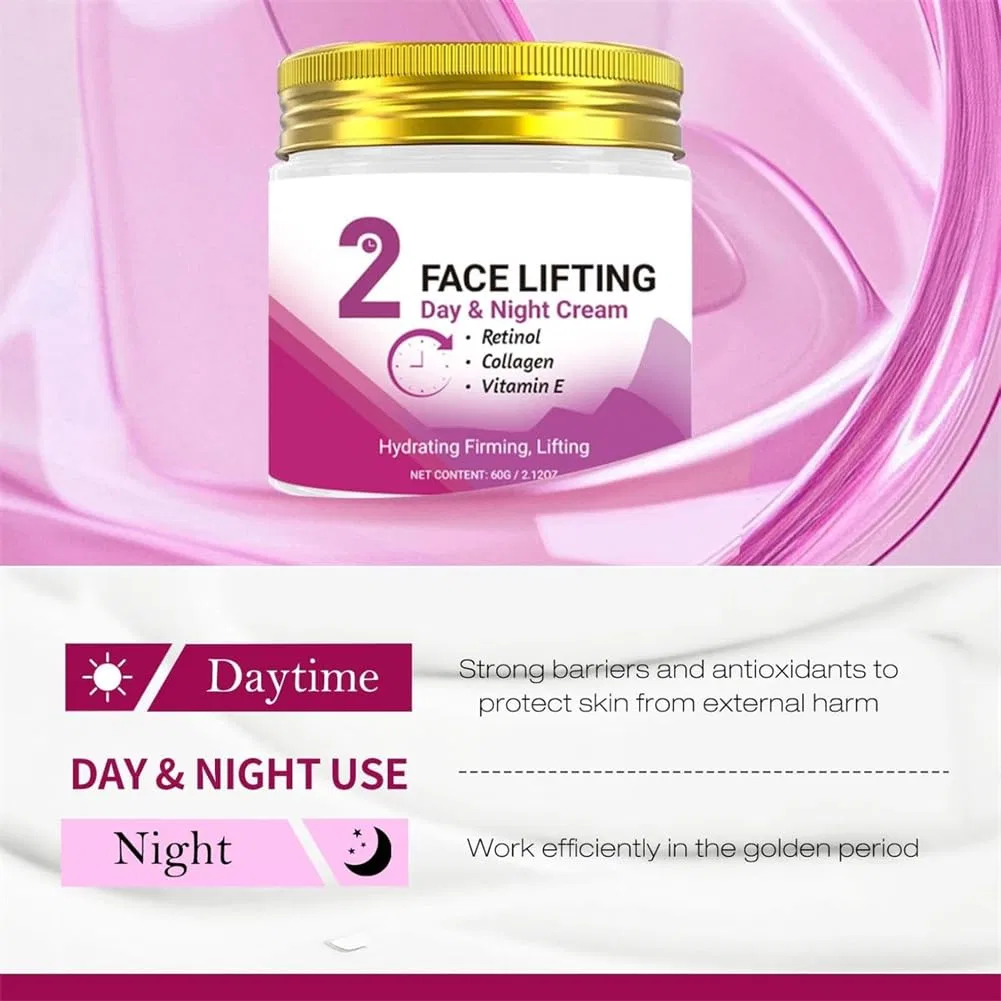 Дневной и ночной крем для лица с ретинолом Reject-Aging (2 штуки) Generisch, Pack Of 2 — фото 3