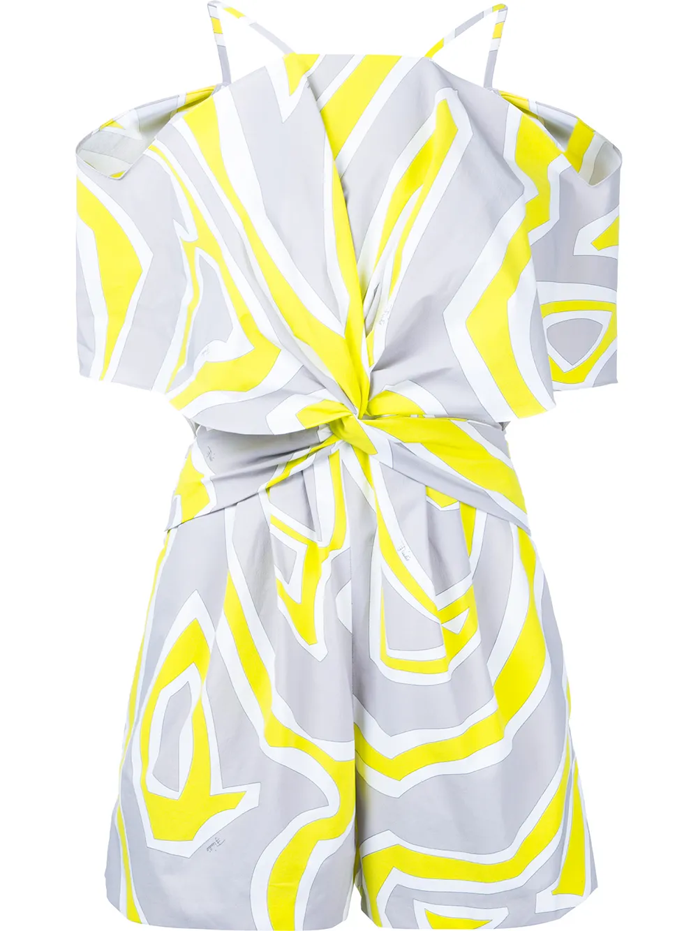 

Короткий комбинезон с рисунком PUCCI, желтый