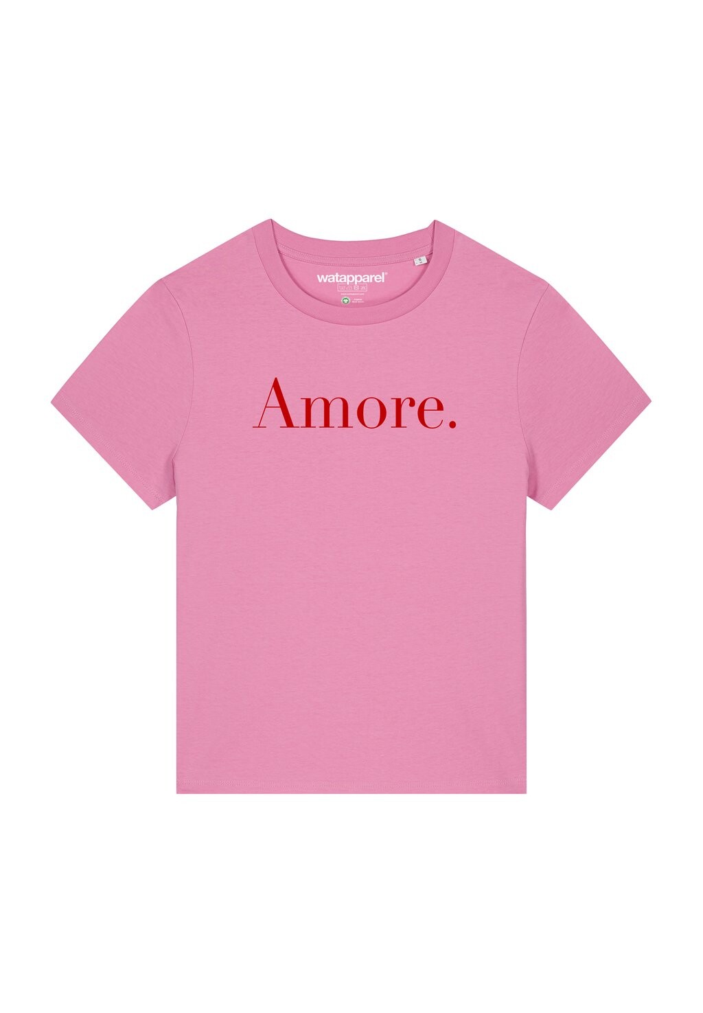 

Футболка с принтом AMORE Watapparel, цвет bubble pink