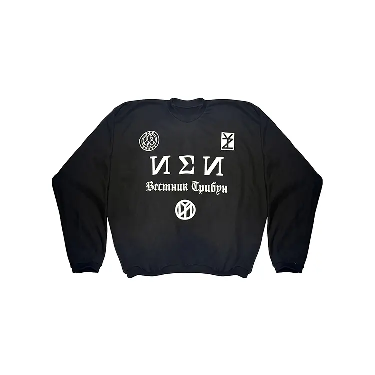 

Толстовка Kanye 2025 Shanghai Concert Merch Unisex YEEZY, черный