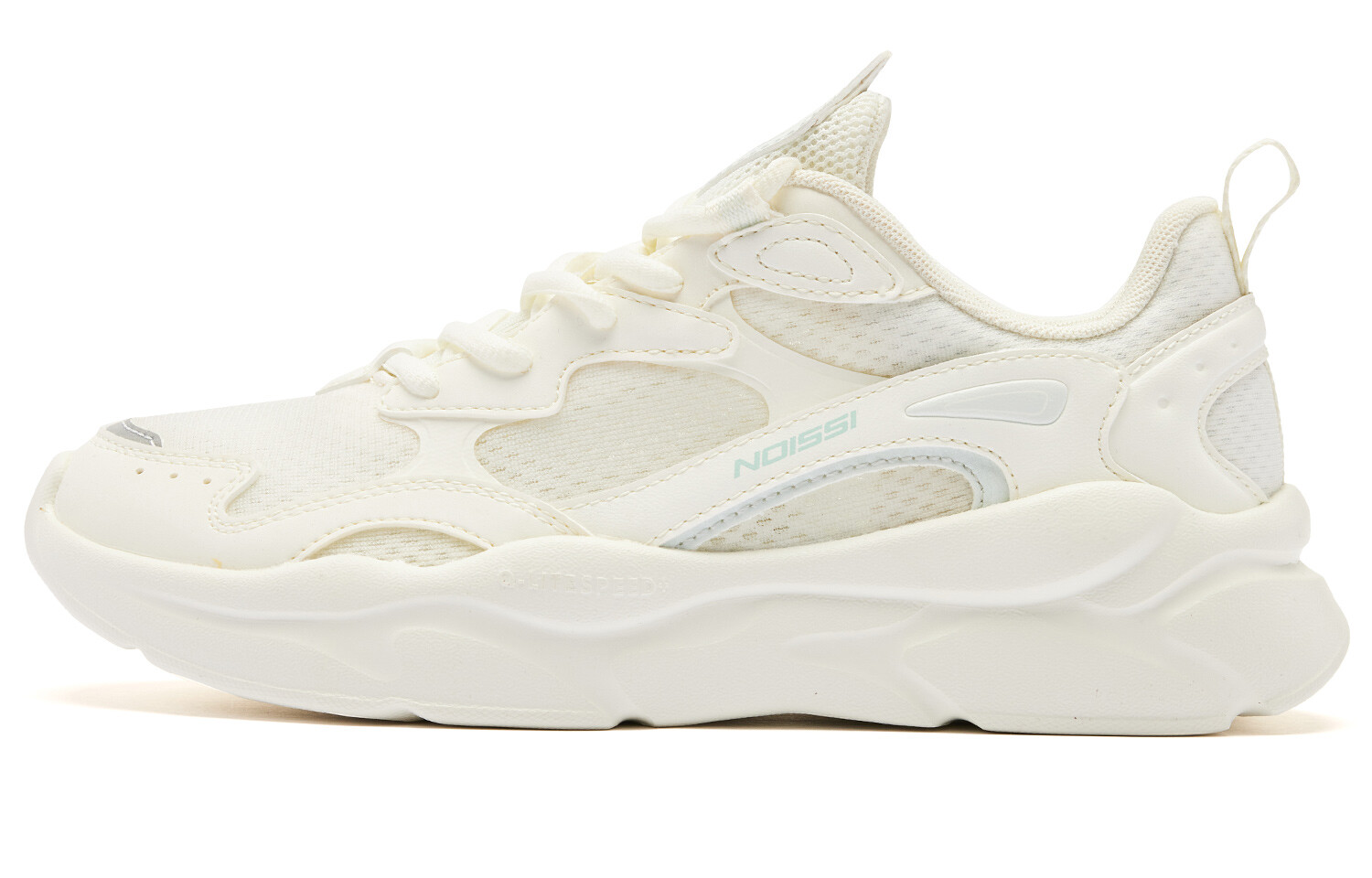

Кроссовки QIAODAN Lifestyle Shoes Women's Low-top Ivory Light Green Color, слоновая кость/зеленый