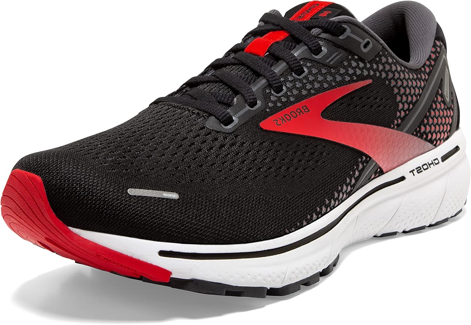 

Мужские кроссовки для бега Brooks Ghost 14 нейтральные, белый/черный/красный