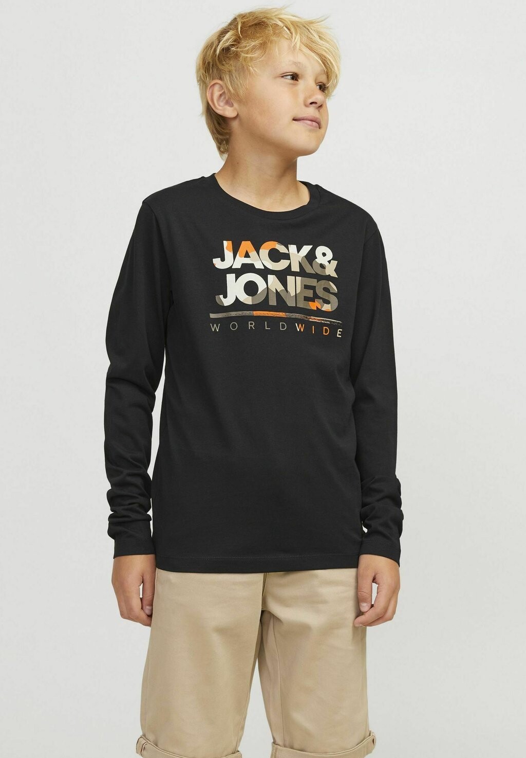 

Футболка с длинным рукавом Jack & Jones, черный