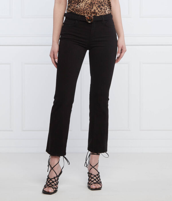 

Джинсы женские Pinko свободные укороченные, черный