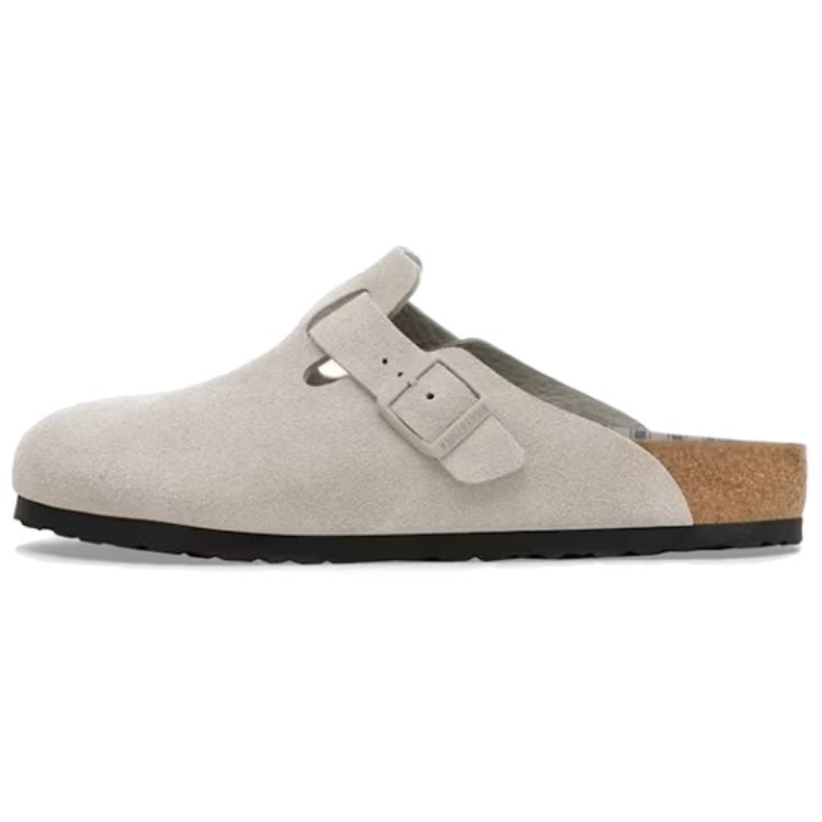 

Бостонские тапочки BS с закрытым носком, устойчивые к истиранию, унисекс, светло-серые Birkenstock, светло- серый