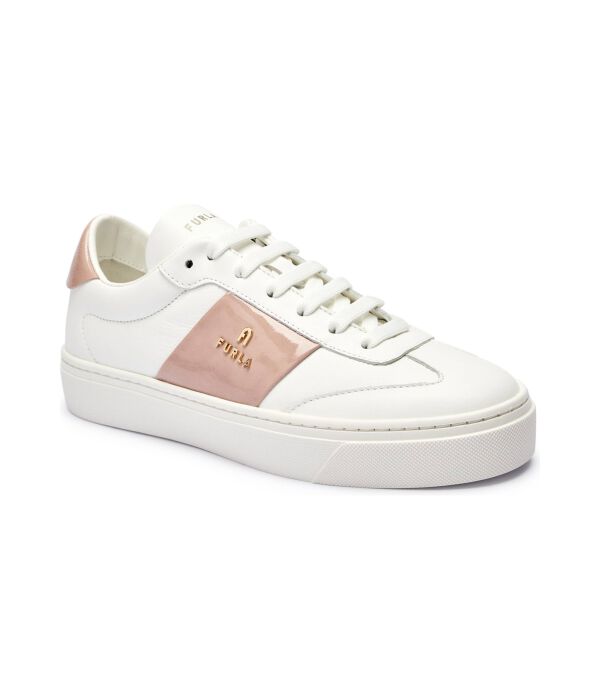 Кожаные кроссовки furla enjoy Furla, белый