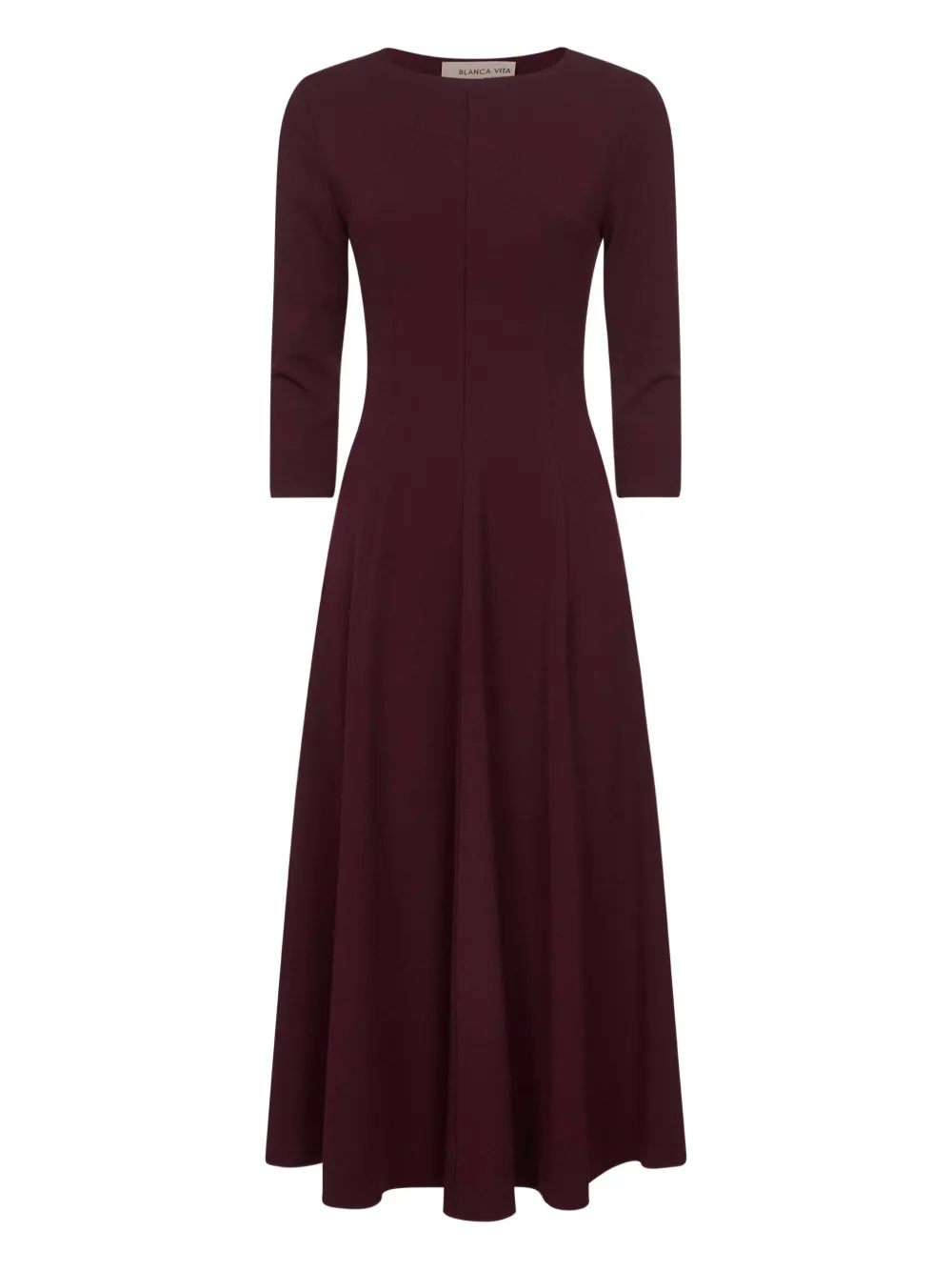 

Расклешенное платье макси Blanca Vita, коричневый