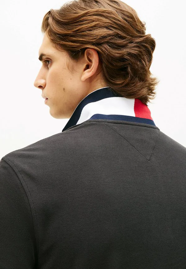Рубашка-Поло прямого кроя с контрастной отделкой Tommy Hilfiger, Black — фото 4