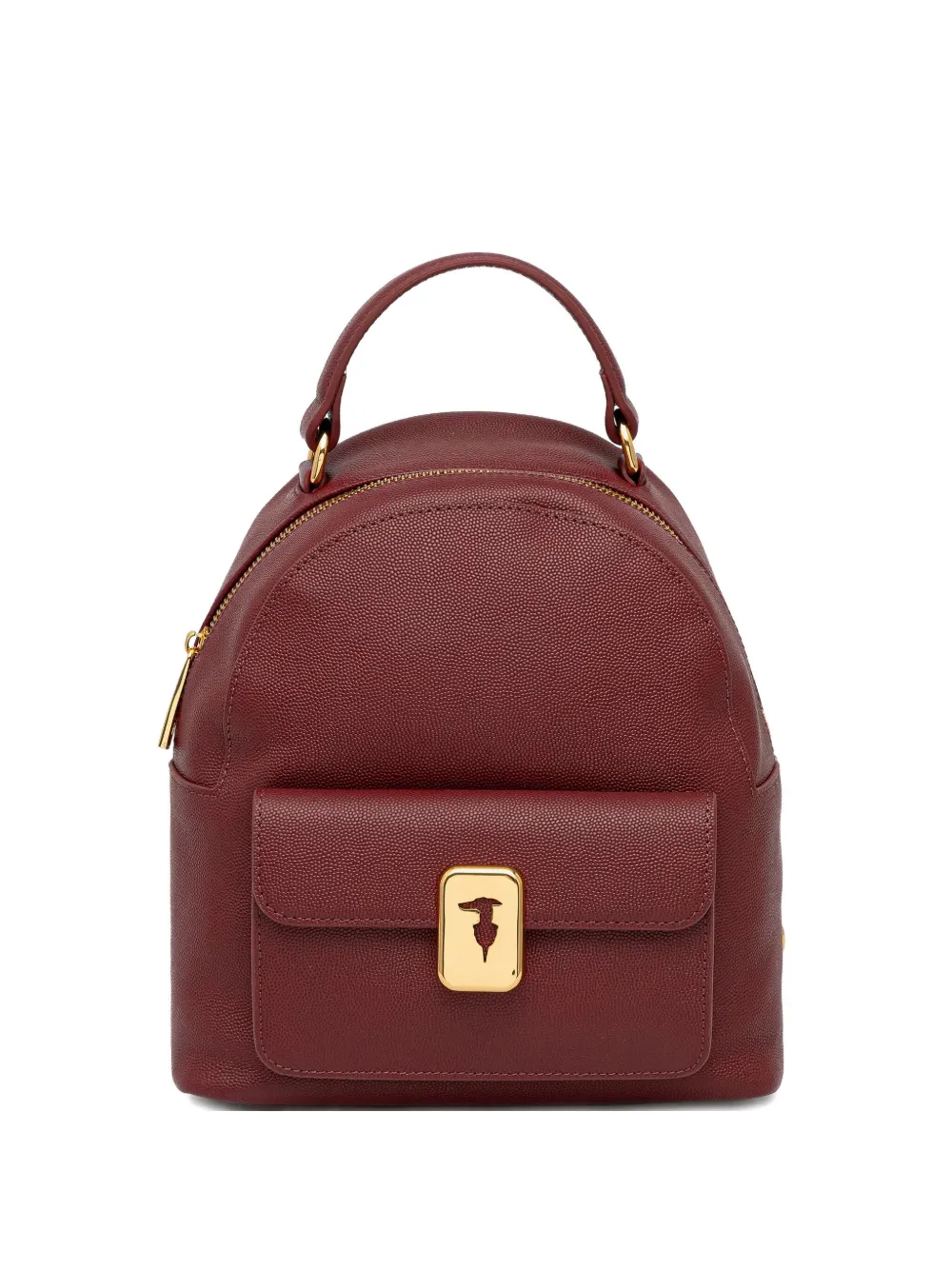 

Рюкзак из кожи камея Trussardi, красный