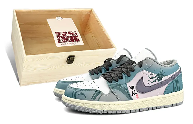 

Кроссовки Air Jordan 1 Vintage Basketball Shoes Women's Low-top Blue, цвет Arctic Fusion/Off White/Cream White