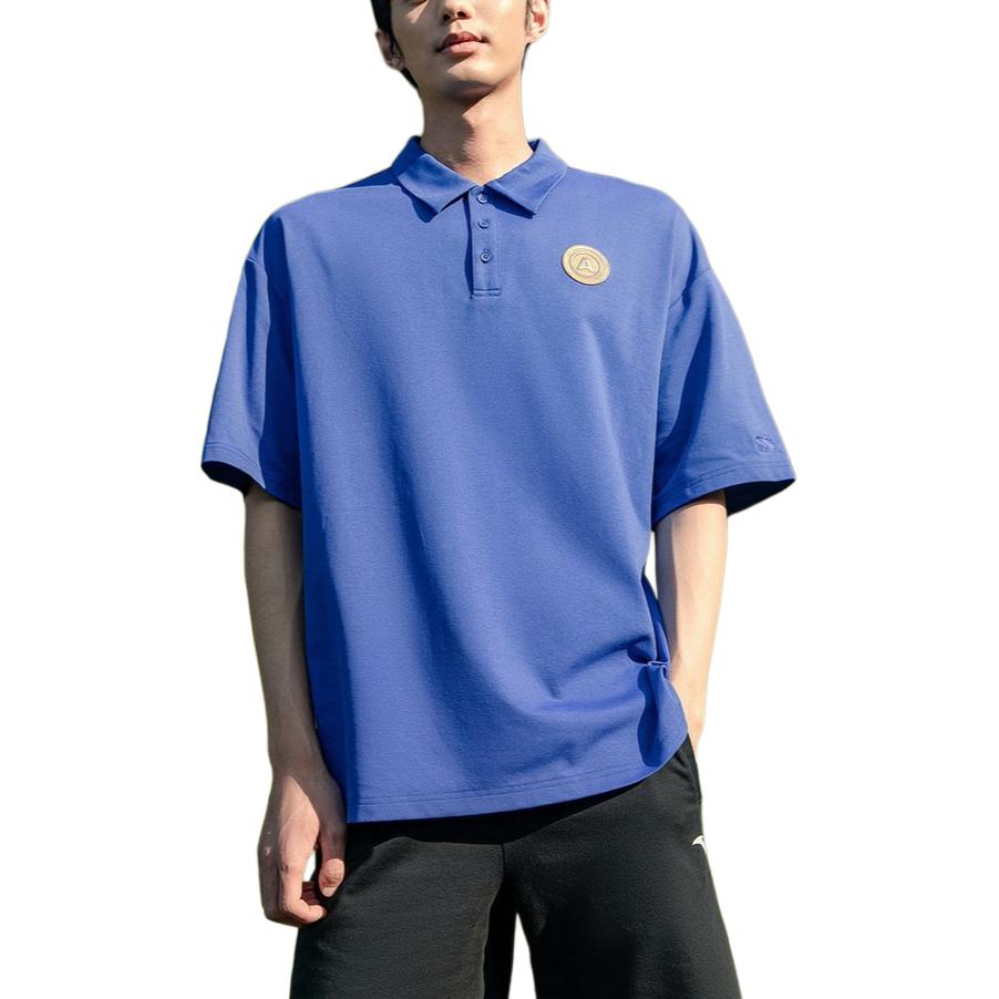 

ANTA Футболка-поло Life Collection мужская May Blue, Синий, ANTA Футболка-поло Life Collection мужская May Blue