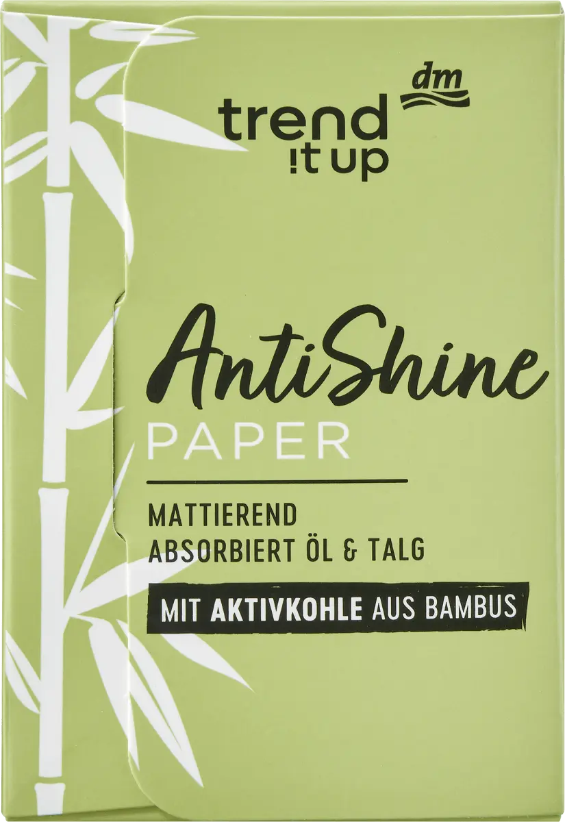 

Mattierendes Papier Anti Shine mit Aktivkohle 50°0St trend !t up