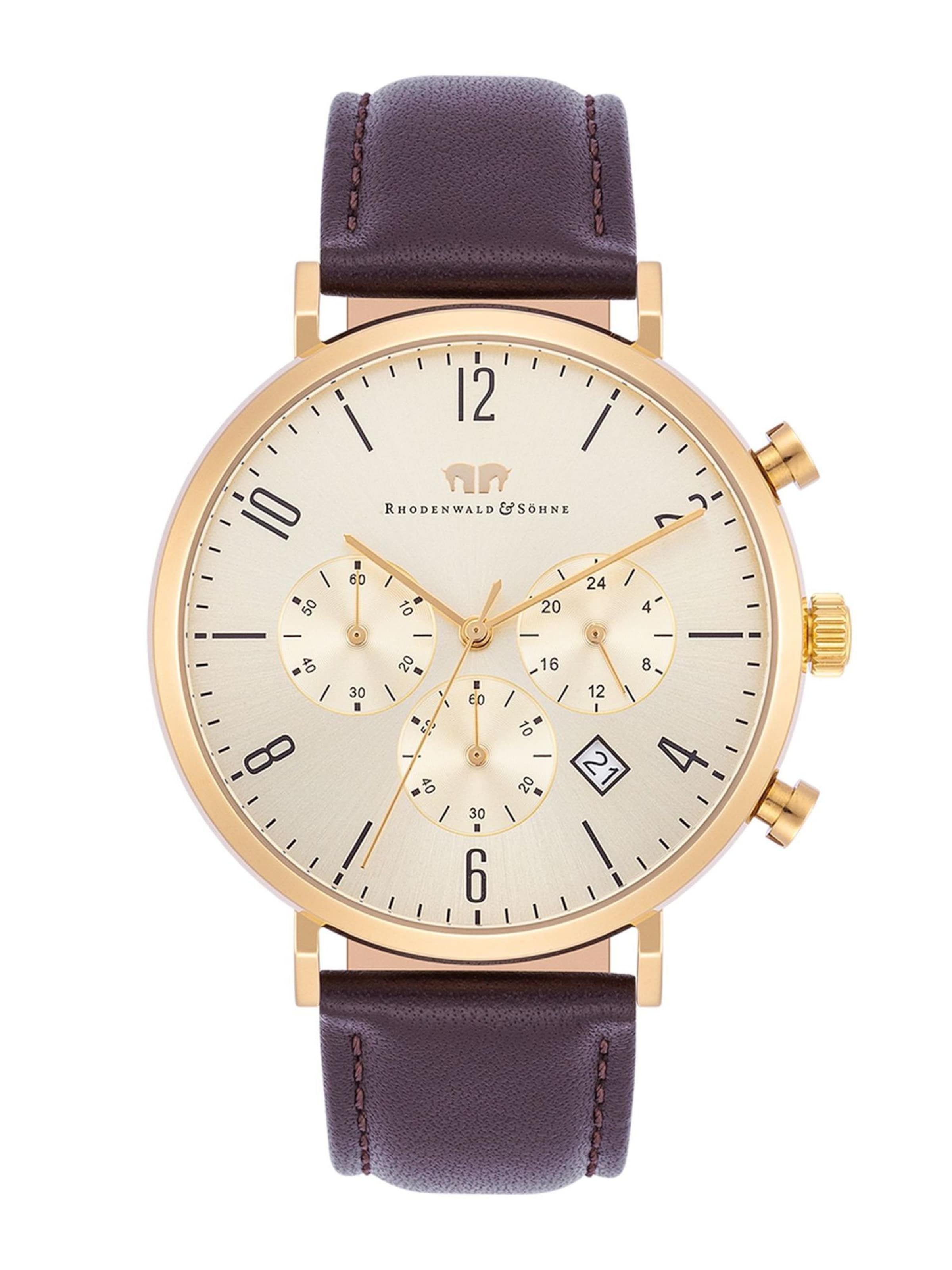

Rhodenwald & Söhne Аналоговые часы в коричневом цвете