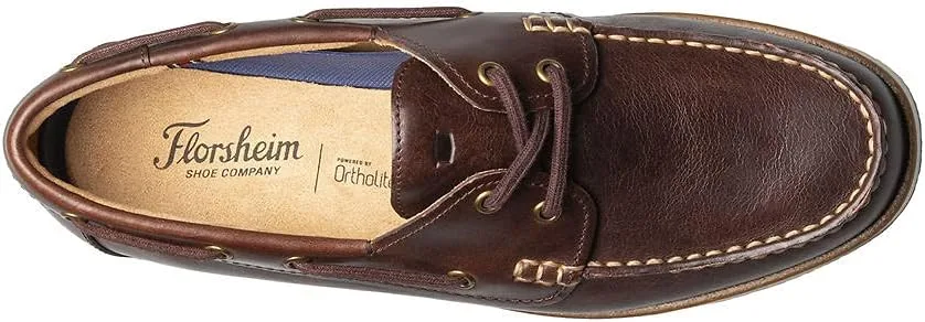Мужские мокасины Florsheim Atlantic с мясной отделкой, шоколадный — фото 2
