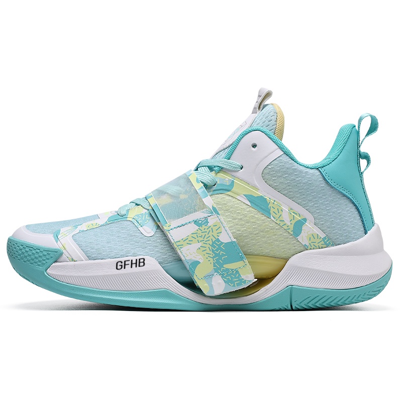 

Баскетбольные кроссовки для детей и подростков средней высоты с амортизацией, износостойкостью и упругостью Kung Fu partners, белый