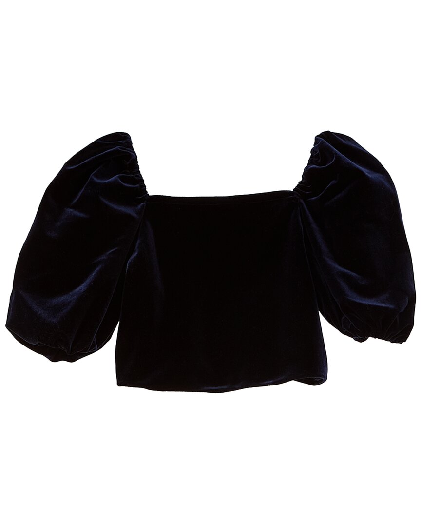 

Бардо Винтер Велюровая топ Bardot, синий