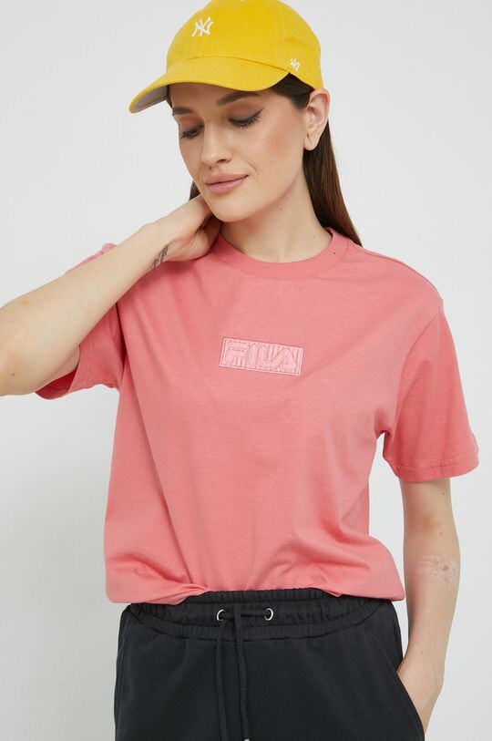 

Хлопковая футболка Fila, оранжевый