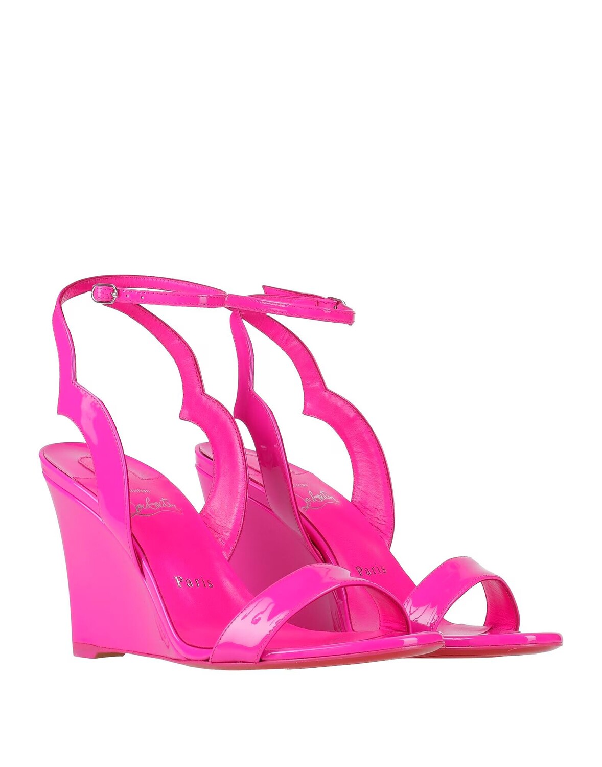 Сандалии Christian Louboutin, фуксия — фото 2