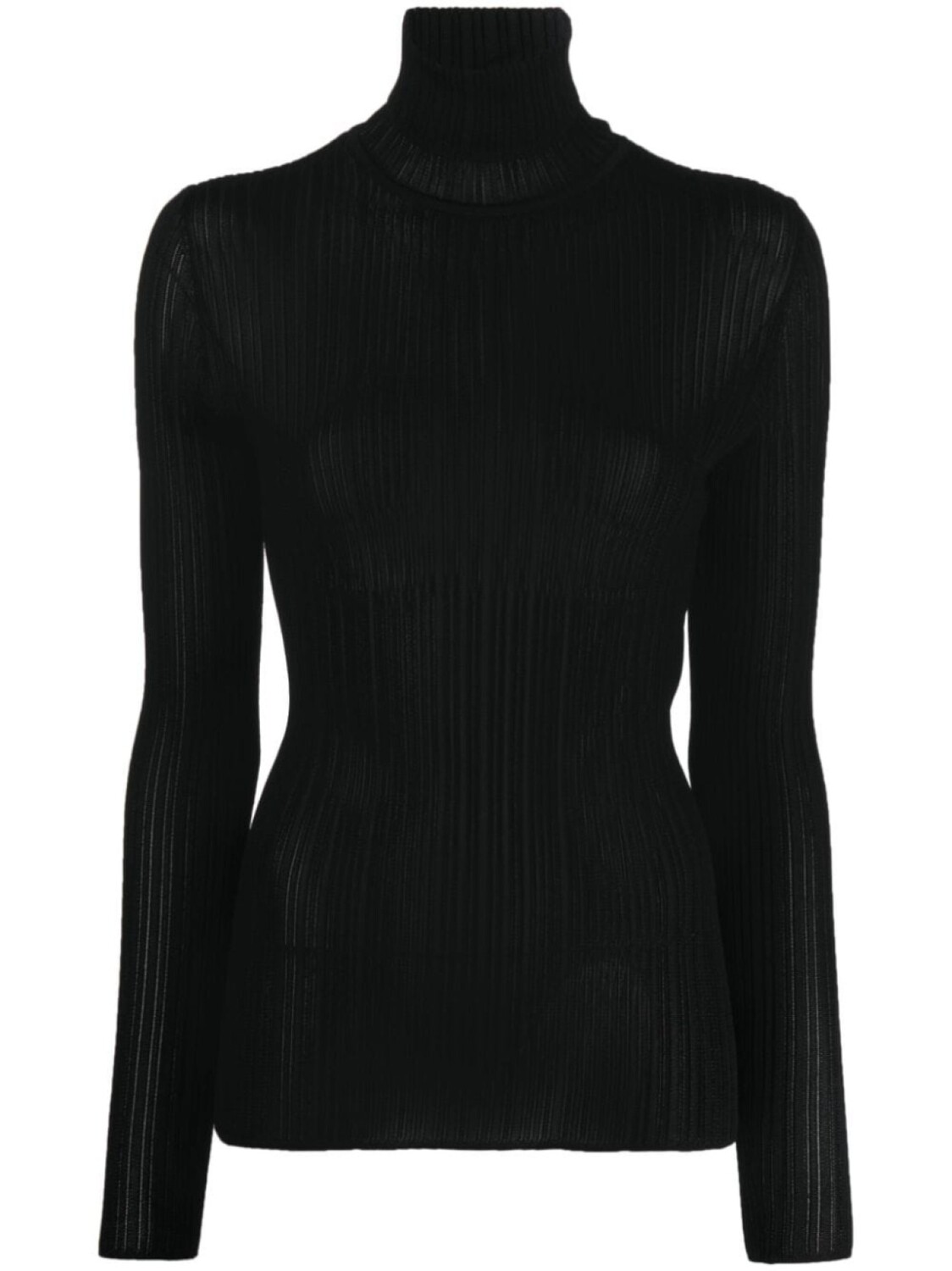 

TOM FORD джемпер в рубчик с высоким воротником, черный