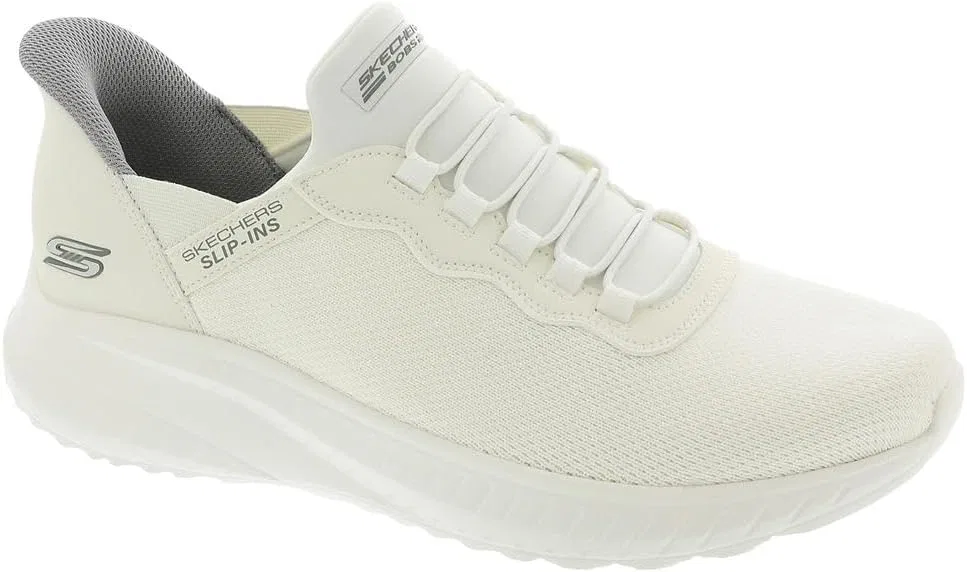 Мужские слипоны Skechers Bobs Squad Chaos Daily Hype, Off White Knit — фото 2