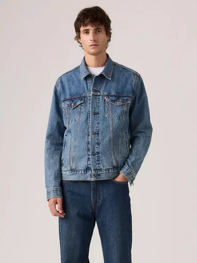 Джинсовая куртка-бомбер, выцветший синий цвет Levi's — фото 4
