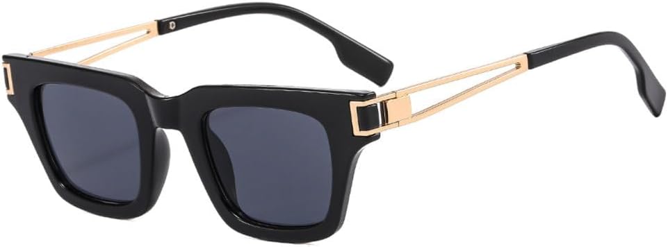 

Винтажные маленькие квадратные солнцезащитные очки MUTYNE для мужчин и женщин, роскошные ретро-очки унисекс, популярные солнцезащитные очки с защитой от УФ-излучения UV400, Black