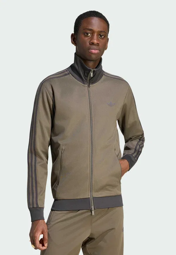 Толстовка на молнии Beckenbauer tt zip up sweatshirt Adidas Originals, цвет ветка