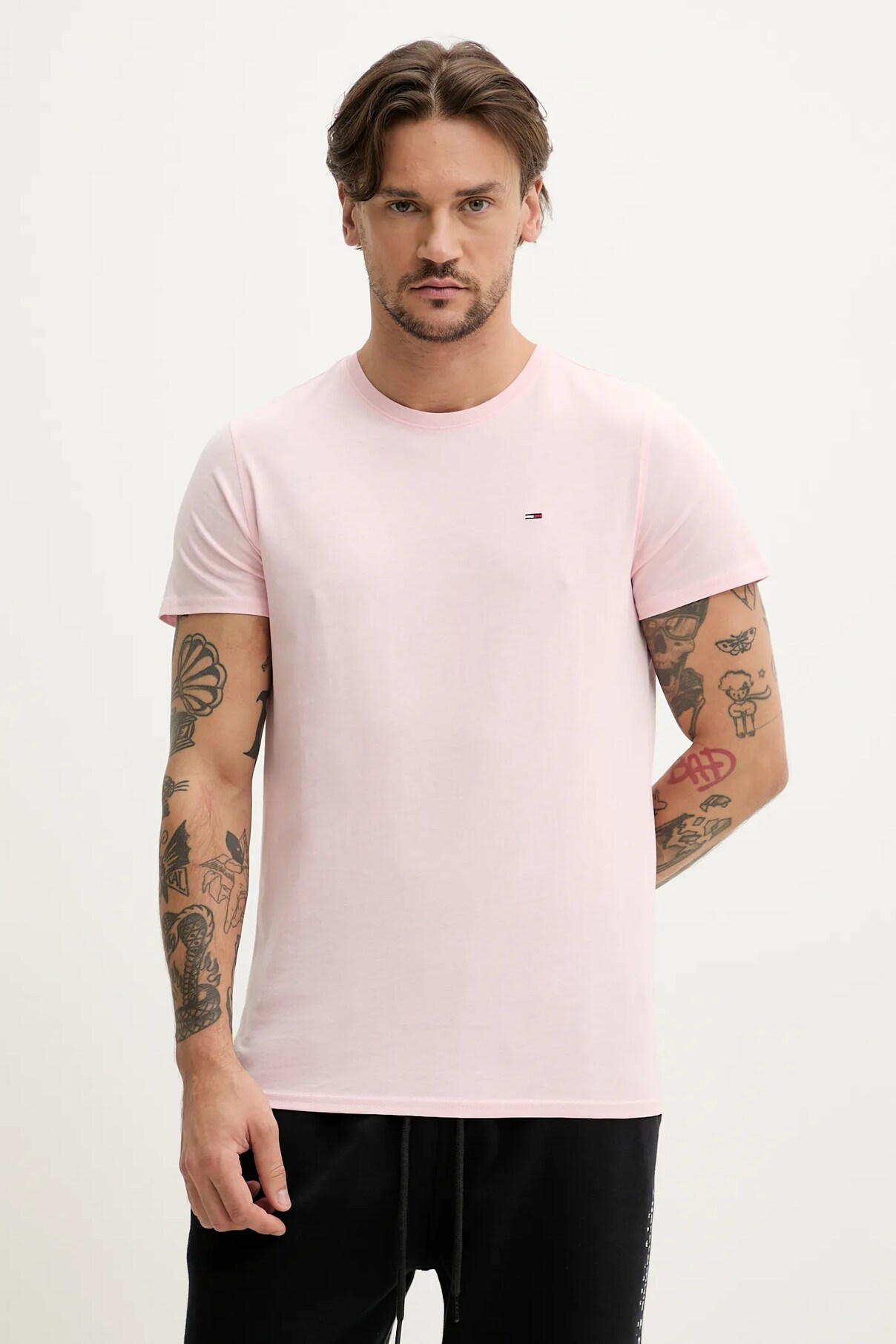 

Футболка из хлопка Tommy Jeans, розовый