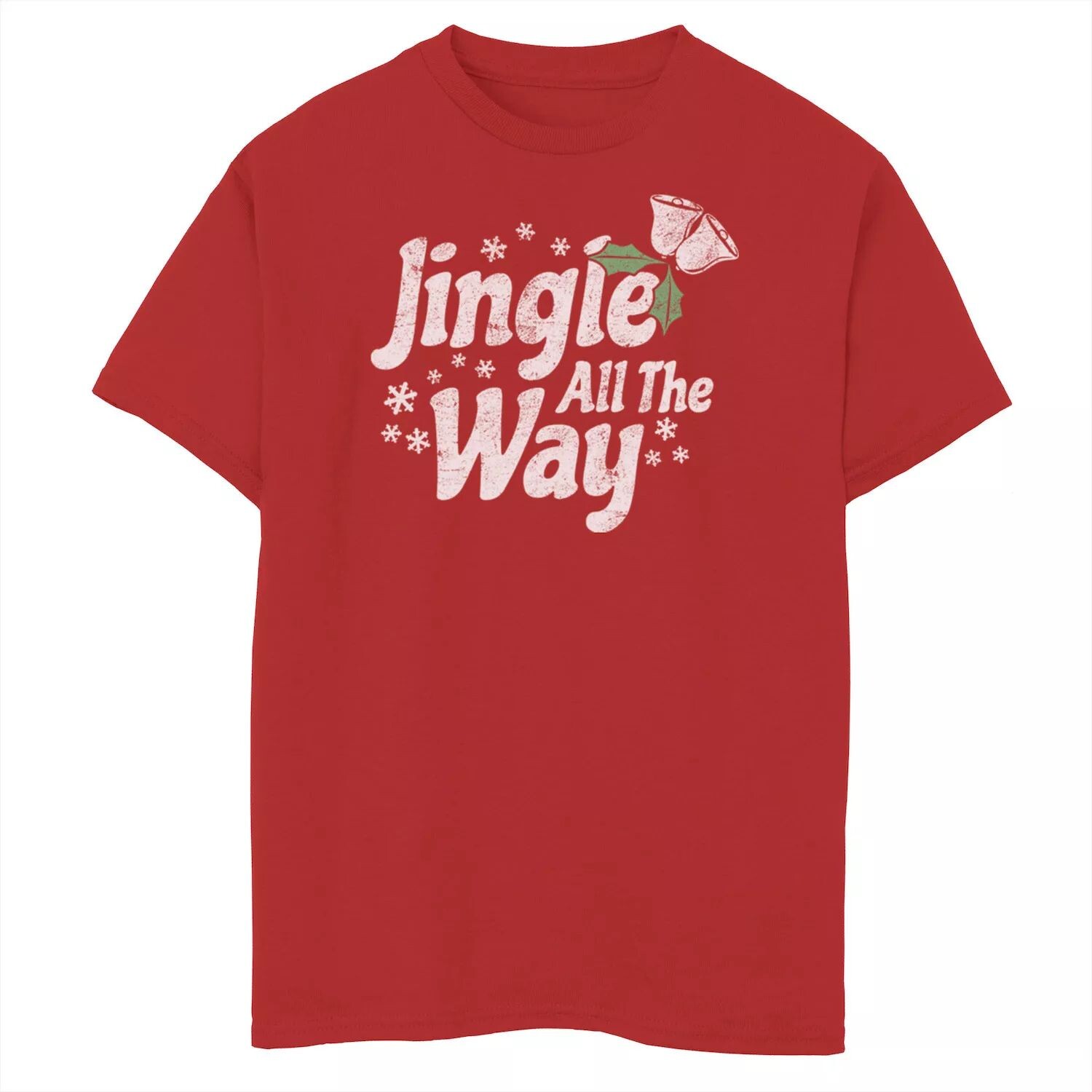 

Рождественская футболка с рисунком Jingle All The Way Bells для мальчиков 8–20 лет Licensed Character