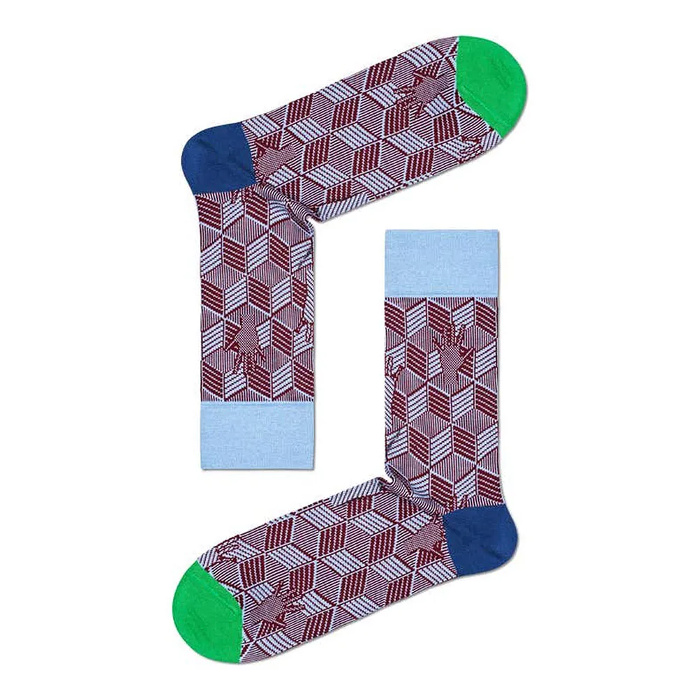 

Носки Happy Dressed High Five Crew Maroon and Blue long, фиолетовый