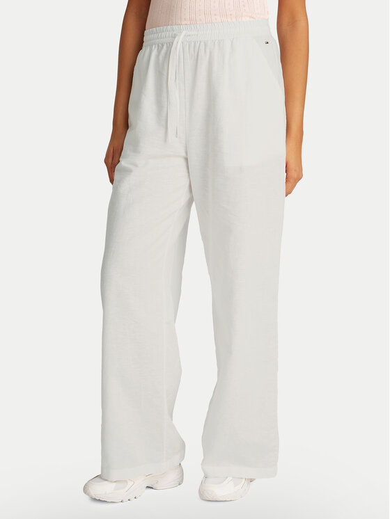 

Брюки прямого кроя DW0DW20352 Tommy Jeans, белый
