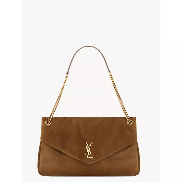 

Большая сумка через плечо Calypso Saint Laurent, коричневый