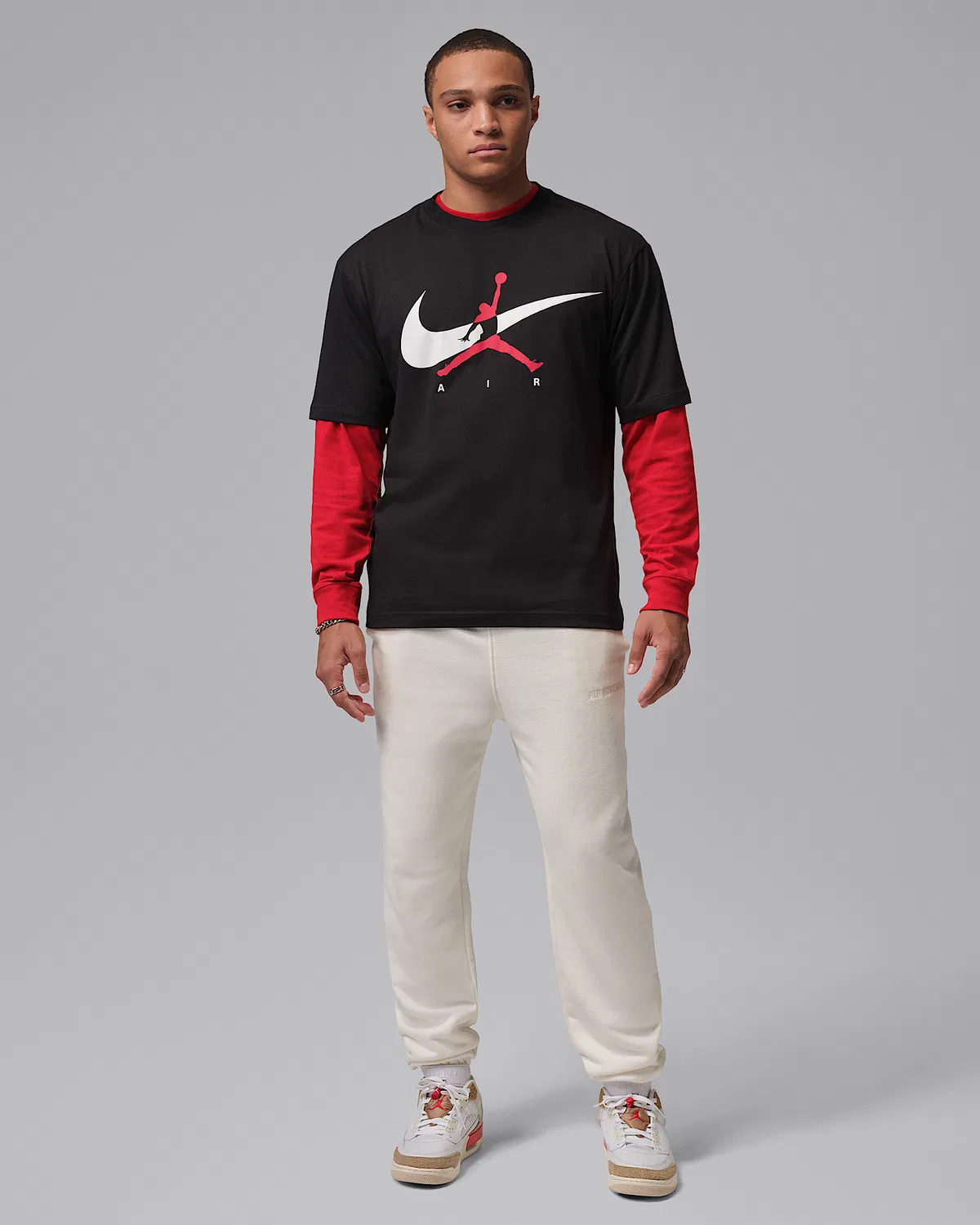 Мужская футболка Jumpman Jordan Brooklyn, Black/White — фото 4
