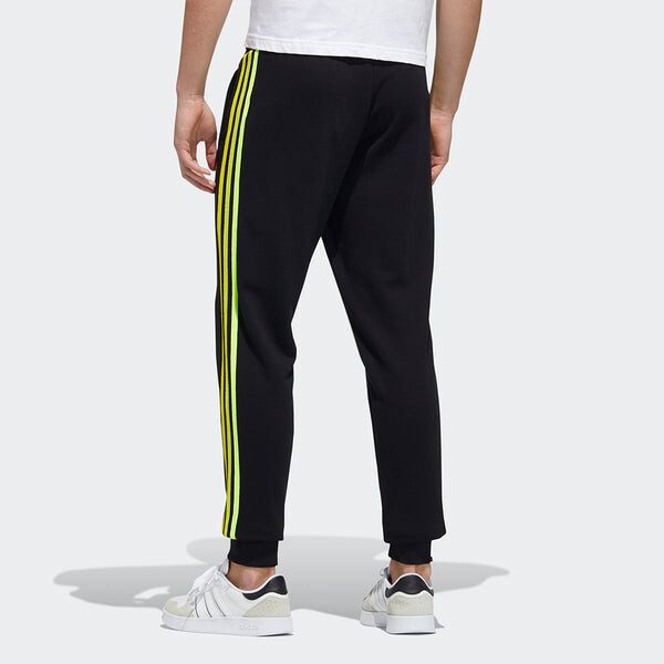Спортивные штаны adidas neo M Fav Knt Tp 1 Casual Sports Bundle Feet Long Pants Black, черный — фото 3