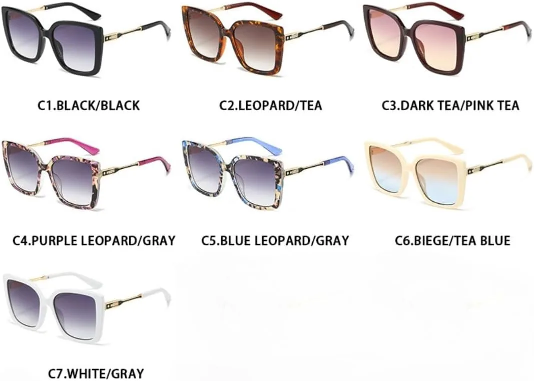 

Роскошные модные солнцезащитные очки большого размера для женщин, очки с градиентным переходом цвета для мужчин, солнцезащитные очки UV400 TKKTLLT, Biege Tea Blue