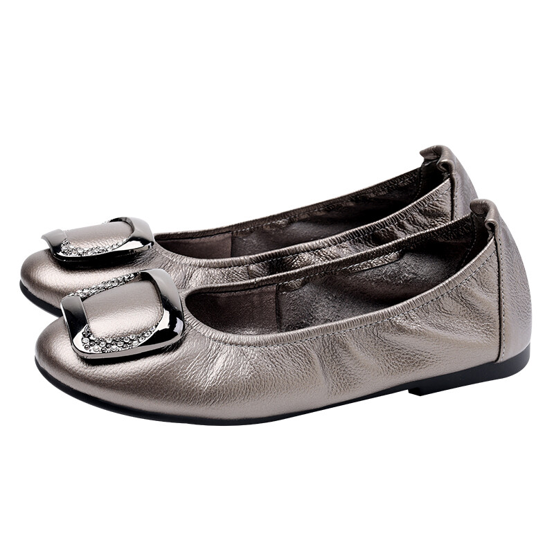 Туфли женские повседневные Women's Casual Shoes Women's Rich Birds, цвет Gunmetal — фото 3