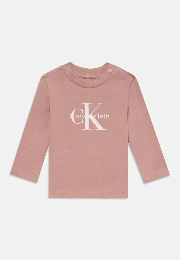 Унисекс топ с длинными рукавами и монограммой Calvin Klein Jeans, Noble Rose