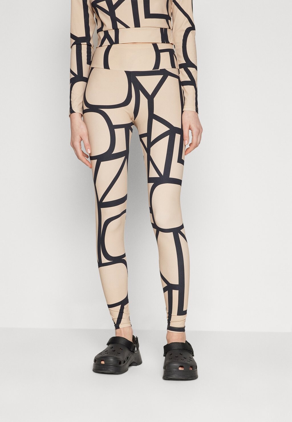 

Леггинсы ONLKIM ONLY, цвет beige/black