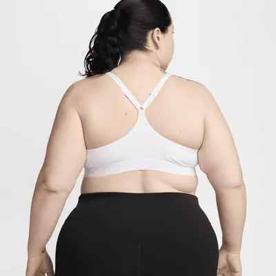 Спортивный бюстгальтер Nike Indy Light Support, цвет White/Stone Mauve — фото 3