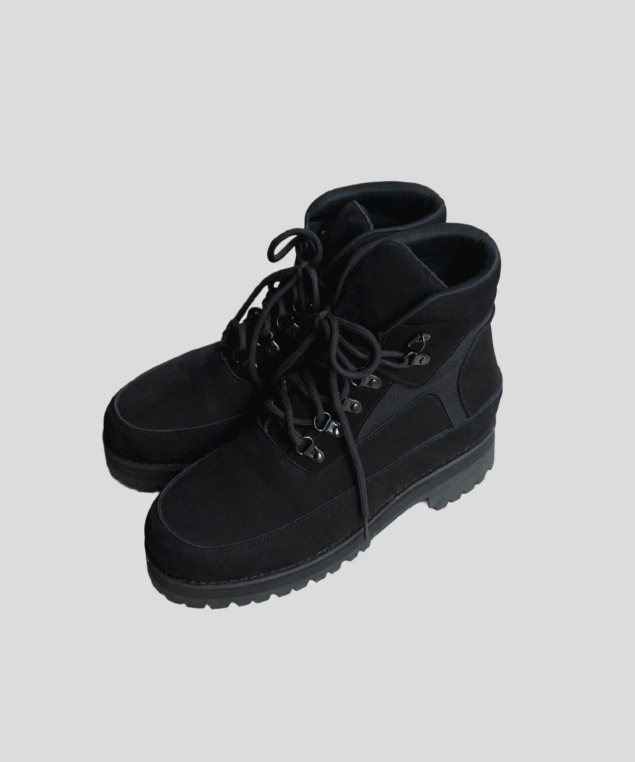 Ботинки Vibram sole cii с кожаным верхом на шнуровке, чёрные